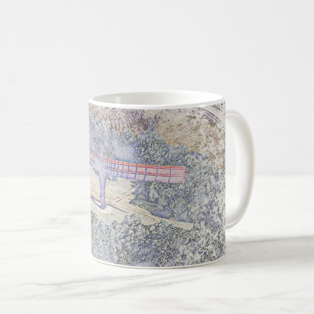 Angel of the North Artistic Impression Coffee Mug (Front Right)