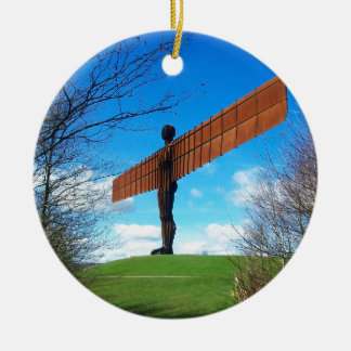Angel of the North Ceramic Ornament