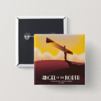 Angel of the North Vintage travel poster.