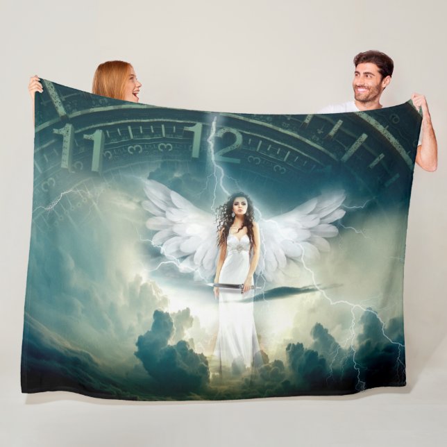 ANGEL of TIME Fleece Blanket (In Situ)