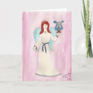 angel of worship... by peacewillow holiday card