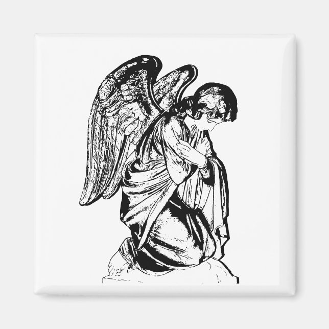 Angel on any colour magnet (Front)