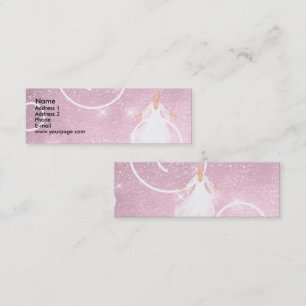 Angel on Pink Cloud Mini Business Card