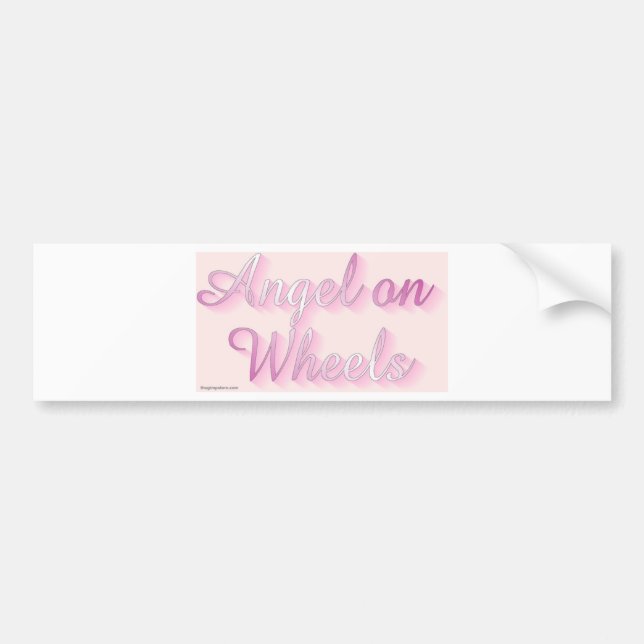 angel_on_wheels bumper sticker (Front)