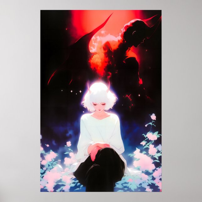 Angel or Devil Art Poster (Front)