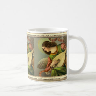 Angel Painting With Mandolin Coffee Mug