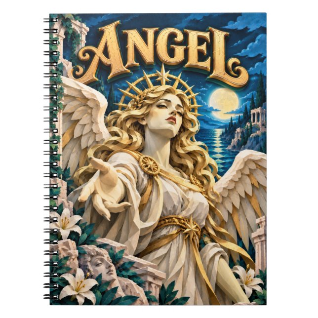 Angel, Paper Cut Monster Notebook (Front)