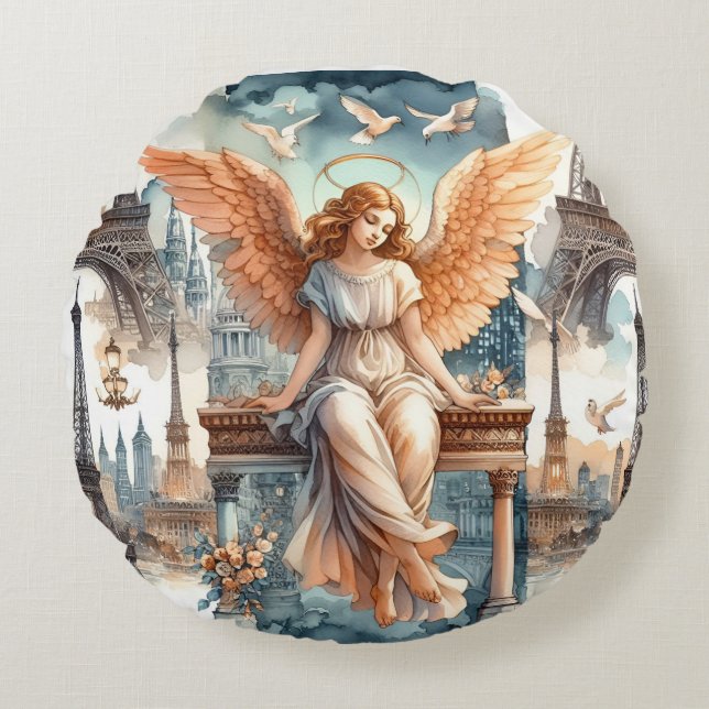 angel paris round cushion (Front)
