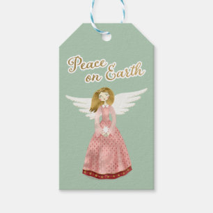 Angel Peace on Earth Christmas Gift Tags
