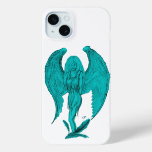 Angel , Pencil Drawing iPhone 15 Mini Case