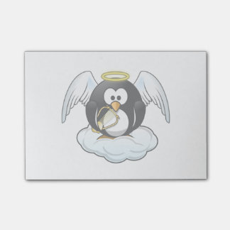 Angel Penguin on A Cloud Post-it Notes