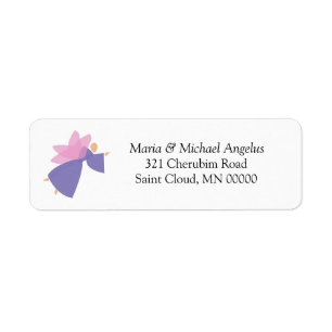 Angel Personalised Weddings Invitations Stickers