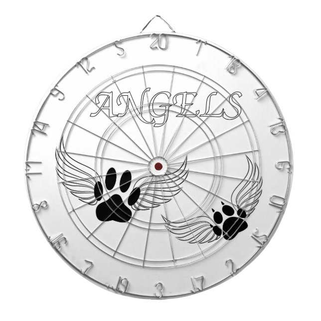 Angel Pet Paws Dartboard (Front)