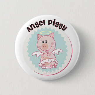 Angel_Piggy 6 Cm Round Badge