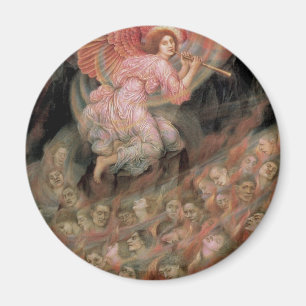 Angel Piping to Souls in Hell by Evelyn De Morgan Magnet