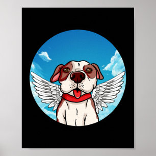 Angel Pitbull Stafford Bully Bulldog Poster