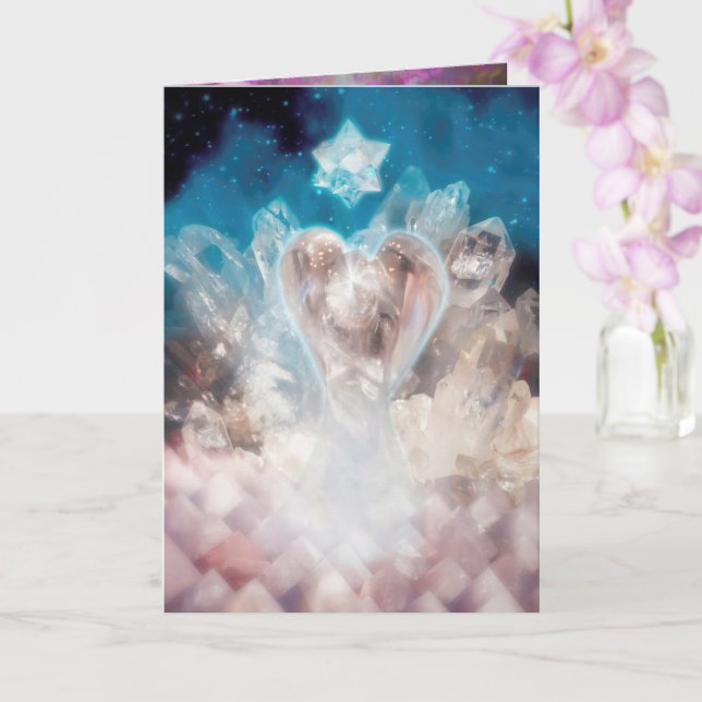 ANGEL PLANTING THE SEEDS OF LOVE CARD (Orchid)