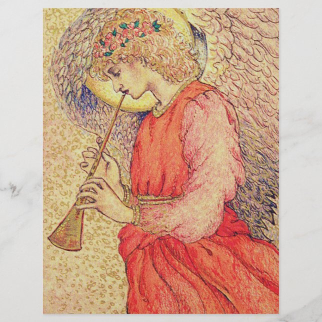 Angel Playing a Flageolet Flyer (Front)