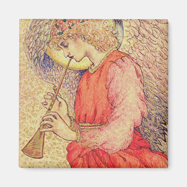 Angel Playing a Flageolet Magnet (Front)