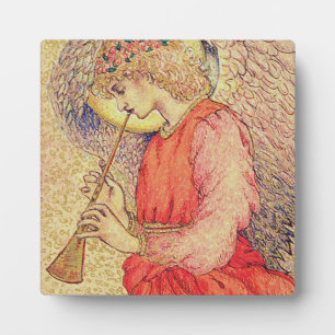 Angel Playing a Flageolet Plaque