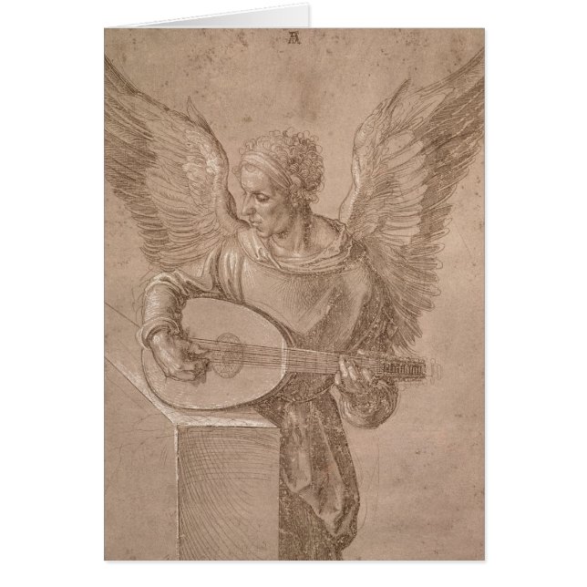 Angel playing a lute, 1491 (Front)