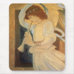 Angel Playing Flageolet By Burne Jones Mouse Pad