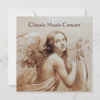 ANGEL PLAYING LYRA OVER THE CLOUDS,Monogram