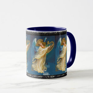Angel Playing Music On A Harp Mug
