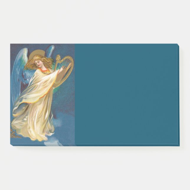 Angel Playing Music On A Harp Post-it Notes (Front)
