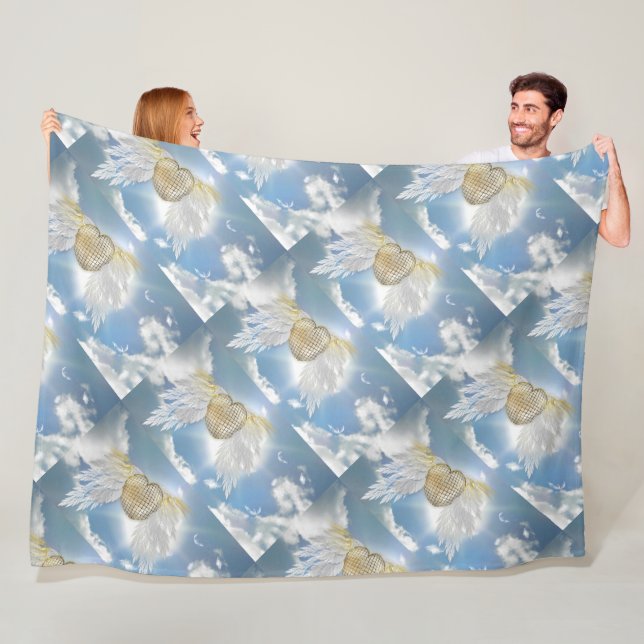 Angel Postcard Fleece Blanket (In Situ)