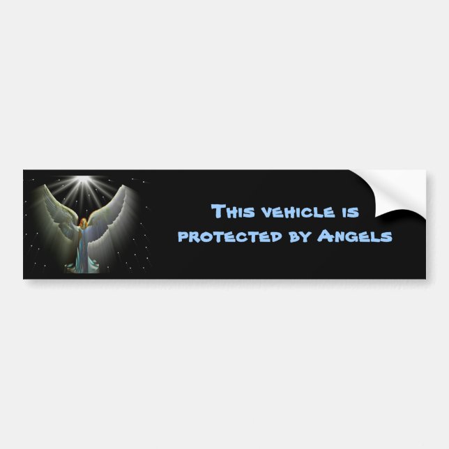 Angel Power Bumper Sticker (Front)