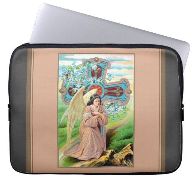 Angel Prayer Laptop Sleeve (Front)