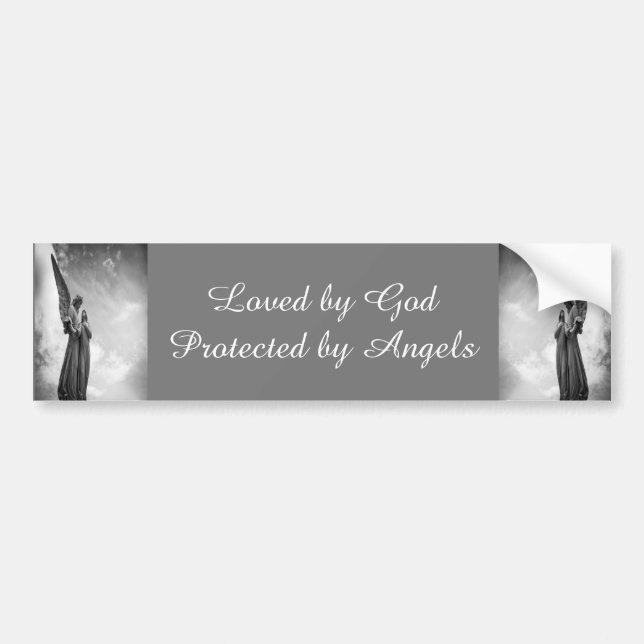 Angel Prayers Bumper Sticker (Front)