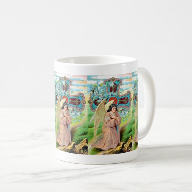 Angel Praying Coffee Mug (Front Right)