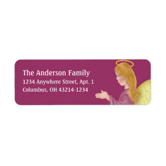 Angel Praying d1b Return Address Labels