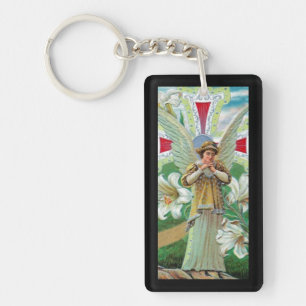 Angel Praying Key Ring
