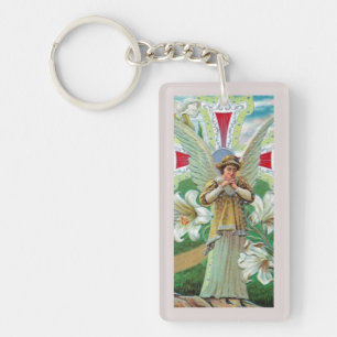 Angel Praying Key Ring