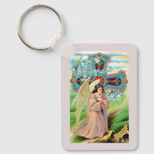 Angel Praying Key Ring