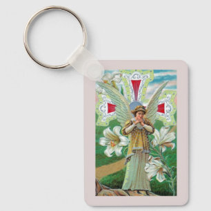 Angel Praying Key Ring