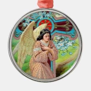 Angel Praying Metal Ornament
