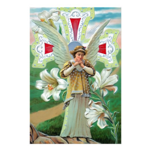 Angel Praying Photo Print