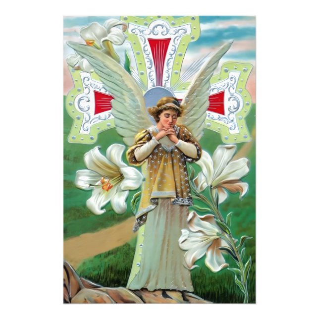 Angel Praying Photo Print (Front)