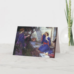 Angel Pre-Raphaelite Christmas Card