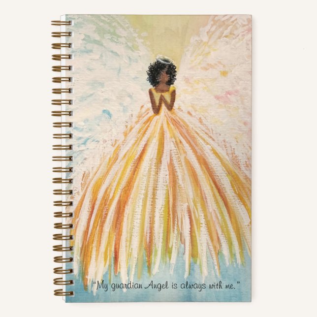Angel Print Double-sided Spiral Notebook  (Front)