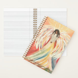 Angel Print Double-sided Spiral Notebook 