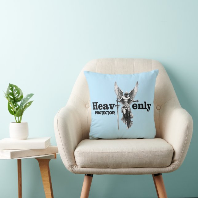 Angel Print - Heavenly Protector - Throw Pillow (Chair)