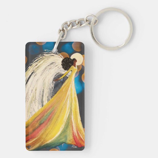 Angel/QUEEN Acrylic Keychain (double-sided)  (Back)