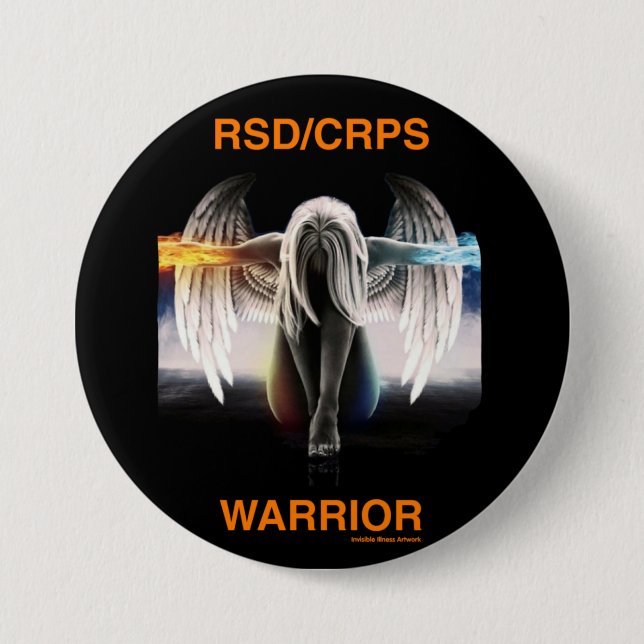 Angel...RSD/CRPS 7.5 Cm Round Badge (Front)