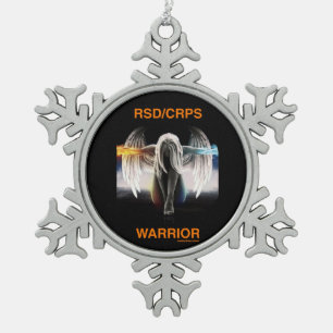 Angel...RSD/CRPS Snowflake Pewter Christmas Ornament