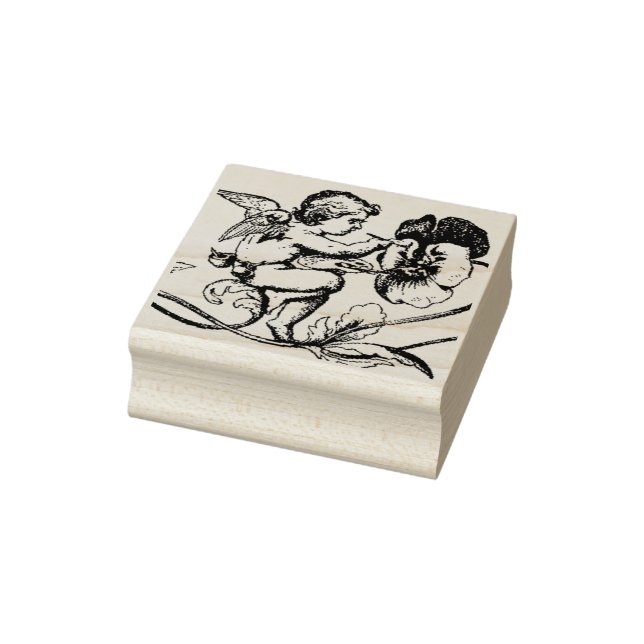 ANGEL RUBBER WOODBLOCK STAMP (Stamp)